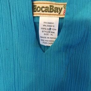 Boca Bay Turquoise Short Sleeve Top